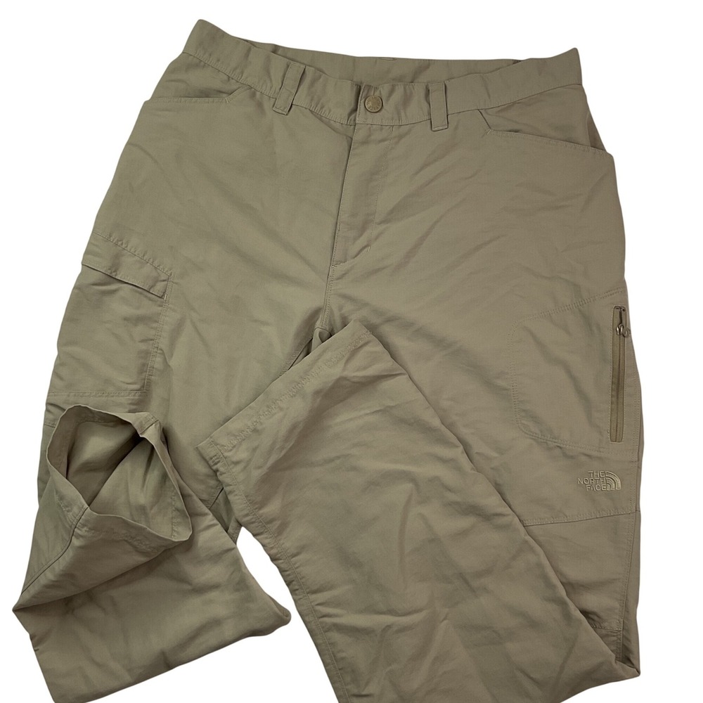 The North Face Cargo Pants Hiking Camping Lightweight T338 Men Sz 34x31 Beige